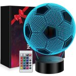 Cadeau de football pour gar�ons illusion de football 3d veilleuse pour enfants 16 couleurs cadeau pour ...