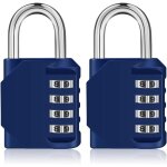 Cadenas code casier, 4 chiffre cadena a combinaison pour vestiaire sport, scolaire, college, exterieur ...