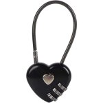 Cadenas  code portable  verrouillage  combinaison  3 chiffres, cadenas de couple durable en forme ...