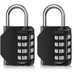 Cadenas  combinaison tanche  4 chiffres, en alliage de zinc, pour portes, botes  outils, coles, ...