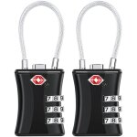 Cadenas valise 2 pack, tsa luggage locks, 3 digit security padlock, combination padlock, conforme � la ...