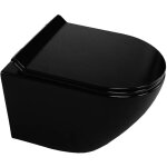 Cadentro - franco - wc suspendu design noir (sans bâti - support) + abattant soft close Cadentro - franco - wc suspendu design noir (sans bâti - support) + abattant soft close