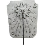 Cadran solaire zenit en pierre reconstitue 3x33x42cm