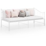 Cadre de canapé - lit extensible blanc métal 90x200 cm Cadre de canapé - lit extensible blanc métal 90x200 cm