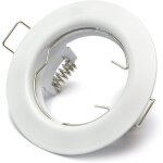 Cadre à encastrer spot encastrable avec douille gu10 blanc Cadre à encastrer spot encastrable avec douille gu10 blanc