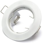 Cadre  encastrer spot encastrable avec douille gu10 blanc