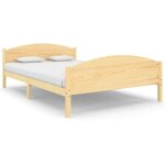 Cadre de lit sans matelas bois massif de pin 160x200 cm vidaxl