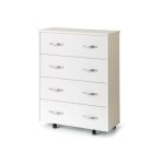 Argonauta - cadre de lit mobile blanc en bois m�lamin� avec sommier � lattes 85x36xh. 100 cm