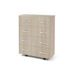 Defibrico - cadre de lit en orme en bois m�lamin� avec sommier � lattes 85x36xh. 100 cm