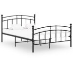 Cadre de lit sans matelas noir m�tal 200x200 cm vidaxl