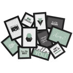 Cadre p�le - m�le 11 photos 'cali' - al�atoire - l 64 x p 3 x h 44, 3 cm - livraison gratuite