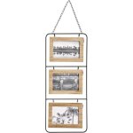 Cadre p�le - m�le multivues recto / verso 6 photos avec cha�ne 22 x 51. 5 cm - atmosphera