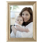 Cadre photo en bois et vitre, cadre photo de style artos, 30x40cm environ, or - woltu