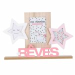 Cadre photo p�le - m�le - etoiles - filles - l 40 cm x h 28 cm - livraison gratuite