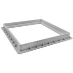 Cadre de regard - 400 x 400 mm noir