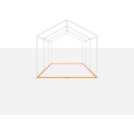 Toolport - cadre de sol universel 3x4 m pour tentes de r�ception, pavillons et barnum