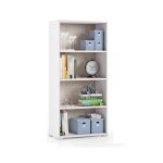 Abitare - bibliothque 60x30x130 cm blanc frne et chne avec trois tagres - croazia