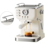 Cafeti�re 1050w 1, 5 l de grande capacit� machine d'extraction � haute pression 20 bar � grande capacit� ...