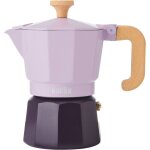 La cafetière cafetière espresso de 3 tasses, couleur violet de bicolore, en de aluminium, compatibleavec ... La cafetière cafetière espresso de 3 tasses, couleur violet de bicolore, en de aluminium, compatibleavec ...