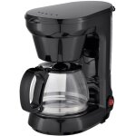 Cafeti�re � filtre 600 w, capacit� 5 / 6 tasses, syst�me anti - gouttes, plaque chauffante, noire
