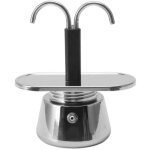 Cafetire italien en acier inoxydable avec double tte de 2 tasses (100 ml)