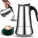 Cafetire italienne 12 tasses en acier inoxydable compatible tous types de feux 12 tasses