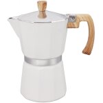 Cafeti�re italienne en aluminium 150ml, design octogonal pour prise en main confortable, compatible gaz ...