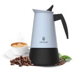 Cafeti�re italienne cecotec piccolina 900 blue. 450 ml, 10 tasses de caf�, acier inoxydable, adapt�e ...
