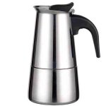 Cafetire italienne moka, inox moka express, cafetire de 2 tasses / 100 ml, machine a cafe italienne, ...