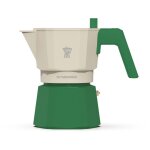 Cafetiere italienne - pezzetti - futurexpress - aluminium - 3 tasses - vert