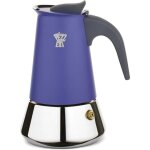 Cafetiere italienne - pezzetti - steelexpress - acier inoxydable - 10 tasses - tous feux dont induction ...