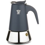 Cafetiere italienne - pezzetti - steelexpress - acier inoxydable - 10 tasses - tous feux dont induction ...