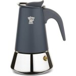Cafetiere italienne - pezzetti - steelexpress - acier inoxydable - 2 tasses - tous feux dont induction ...