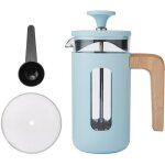 La cafetire pisa machine  caf de bleu ciel, piston durable de acier inoxydable, capacit de 8 tasses, ...