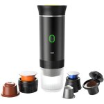 Cafeti�re portable 3 en 1 compatible avec capsules et caf� moulu - mini machine � caf� �lectrique avec ...