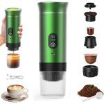 Cafeti�re portable 3 en 1, rechargeable cafeti�re portable de voyage, 12v expresso machine a cafe pour ...