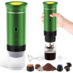 Cafeti�re portable 3 en 1, rechargeable cafeti�re portable de voyage, 12v machine a cafe pour capsule, ...
