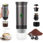 Cafeti�re portable, machine � expresso 3 en 1, chauffage �lectrique, machine � expresso 12 v, rechargeable, ...