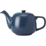 La cafetire thire classique en bleu marine, thire traditionnelle avec poigne confortable et bec ...