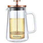 Cafetire / thire thermique  piston 350 ml klausberg kb - 7723