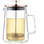 Cafetire / thire thermique  piston 600 ml klausberg kb - 7724