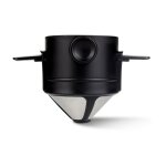 Cafetire  verser rutilisable, filtre  caf conique en acier inoxydable, sans papier, avec support ...