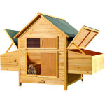 Melko - cage pour 4 poulets petit animal 160x115, 5x100cm incl. 2 plateaux  oeufs avec support de couvercle ...