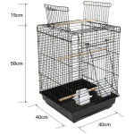 Sifree�cage pour canaris et petits oiseaux exotiques giusy cage rectangulaire pour oiseaux, avec toit ...