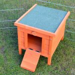 Bb - loisir - cage clapier enclos lapin extrieur en bois haute qualit pour lapins 51, 5 x 42 x 43 cm ...