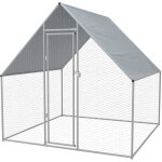 Cage ext�rieure pour poulets acier galvanis� 2 x 2 x 1, 92 m vidaxl