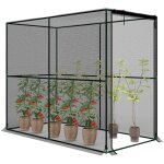 Cage � fruits filet de protection porte � �clair noir - anti - oiseaux insectes