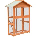 Vidaxl - cage  oiseaux pin massif et bois de sapin 125, 5x59, 5x164 cm