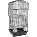 Cage à oiseaux volière avec mangeoires perchoirs plateau amovible 2 portes dim. 46, 5l x 35, 5l x 92h ... Cage à oiseaux volière avec mangeoires perchoirs plateau amovible 2 portes dim. 46, 5l x 35, 5l x 92h ...