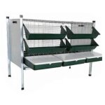 Cage rurale pour poules pondeuses 100116 ropet structure galvanisée Cage rurale pour poules pondeuses 100116 ropet structure galvanisée